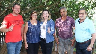 Líder progressista de Corumbiara recebe a presidente estadual do PP Jaqueline Cassol