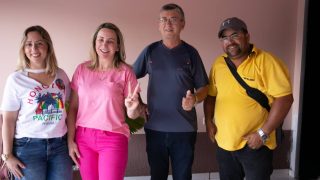 Visita a moradores e comerciantes de Espigão do Oeste