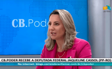 Jaqueline Cassol em entrevista no CB PODER