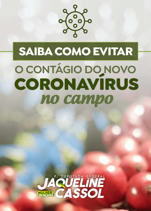 Novo Coronavírus: Como evitar o contágio no campo